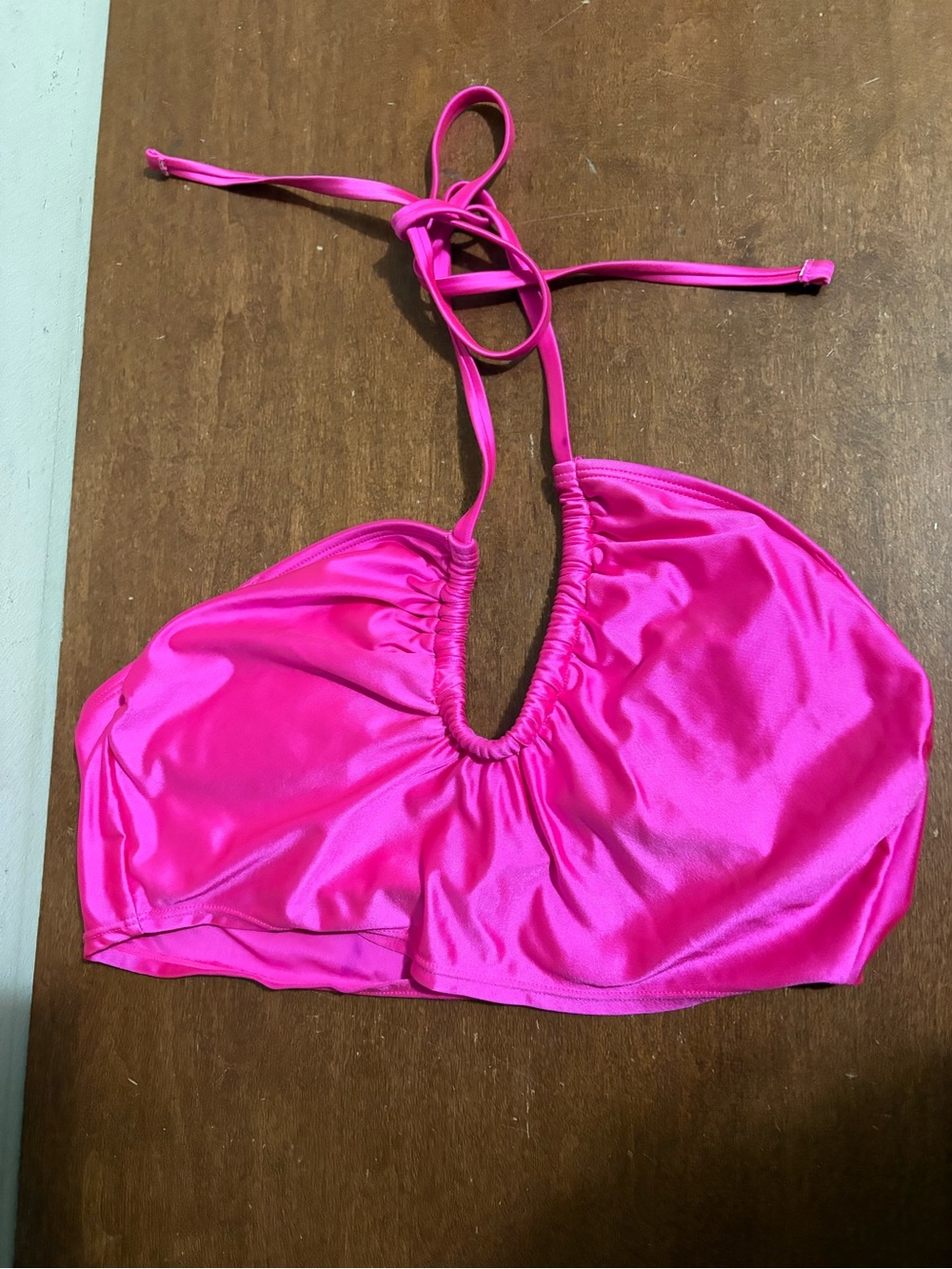 wild fable Neon Pink Halter Swim Top